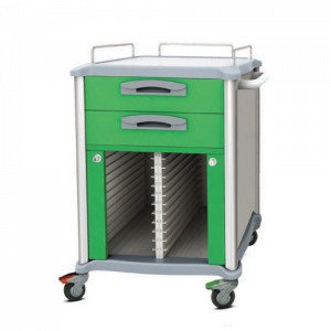 medical files trolley cart